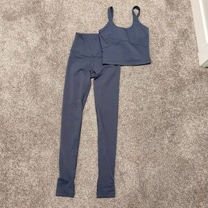 TNA Action Grey Leggings and Tank Set